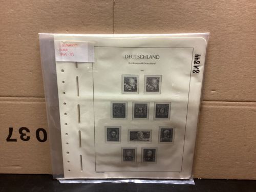 Leuchtturm Bund 1949-59 Vordrucke mit Klemmtaschen gebraucht