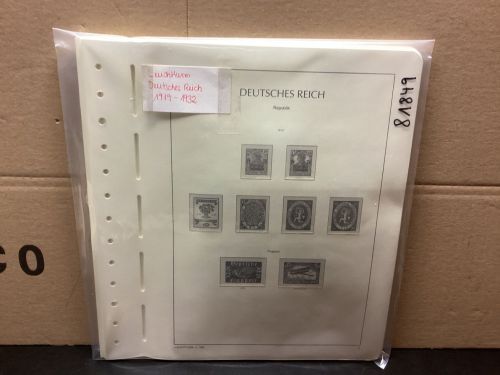 Leuchtturm  Deutsches Reich Weima 1919-1932 Vordrucke mit Klemmtaschen gebraucht