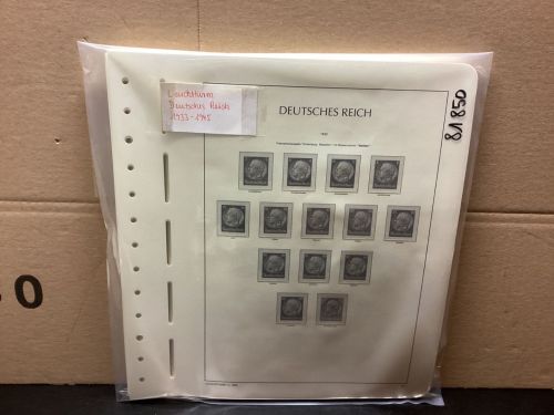 Leuchtturm Deutsches Reich 1933-45 Vordrucke mit Klemmtaschen gebraucht  Lesen