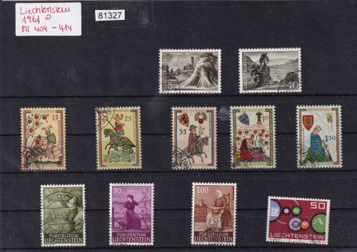 Liechtenstein 1961 gestempelt Komplett