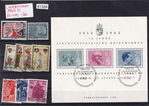 Liechtenstein 1962 gestempelt Komplett