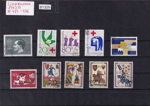 Liechtenstein 1963 gestempelt Komplett