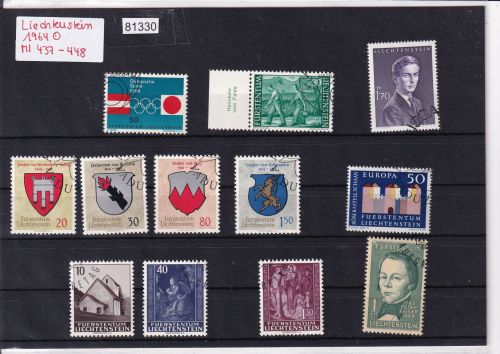 Liechtenstein 1964 gestempelt Komplett
