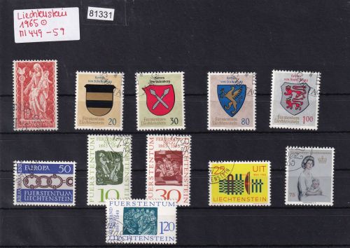 Liechtenstein 1965 gestempelt Komplett
