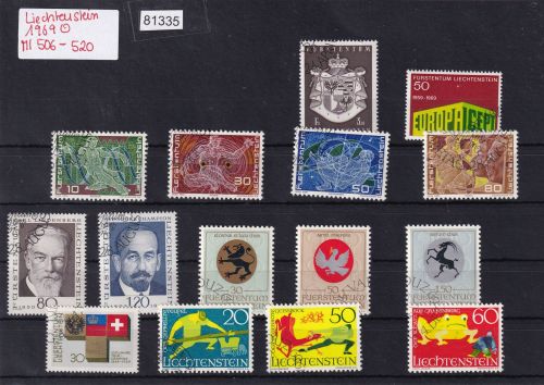 Liechtenstein 1969 gestempelt Komplett