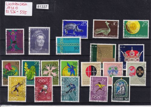 Liechtenstein 1971 gestempelt Komplett