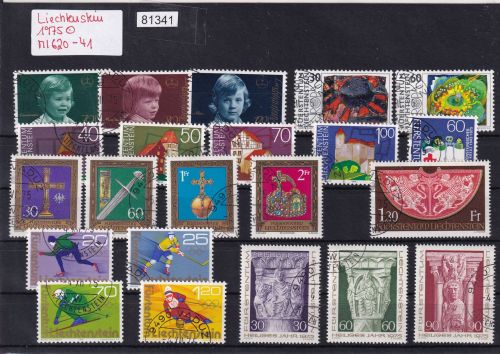 Liechtenstein 1975 gestempelt Komplett