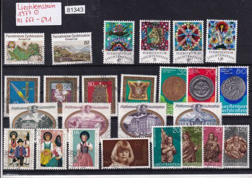 Liechtenstein 1977 gestempelt Komplett