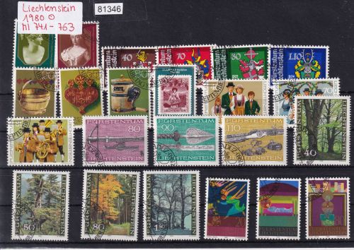 Liechtenstein 1980 gestempelt Komplett