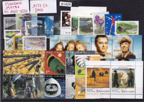 Finnland 1999, Mich.-Nr.:  **  1460-1501, 1477 SK fehlt