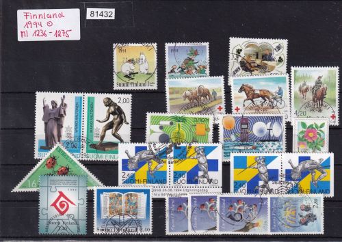 Finnland 1994, Mich.-Nr.: 1236-1275 gestempelt