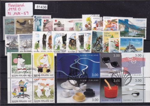 Finnland 1998, Mich.-Nr.:  1414-59 gestempelt