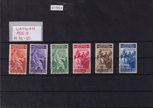 Vatikan 1935 Mi.-nr.: 45-50  gestempelt