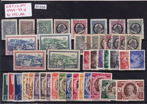 Vatikan 1945-47 Mi-Nr. 103-146 gestempelt