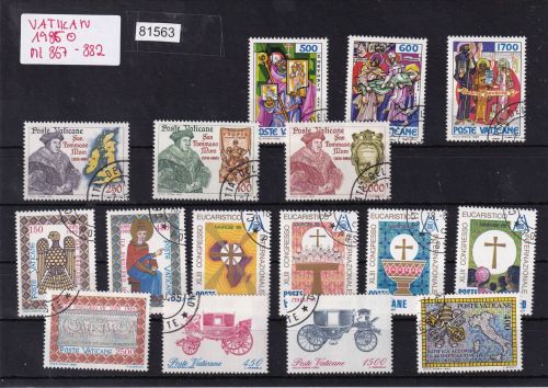 Vatikan 1985 Mi-Nr. 867-882 gestempelt
