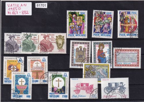 Vatikan 1985 Mi-Nr. 867-882 gestempelt
