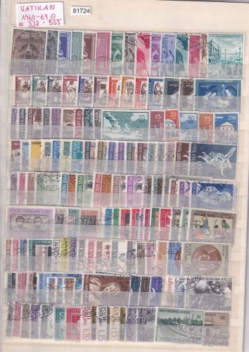 Vatikan 1960-69 Mi-Nr. 332-555 gestempelt