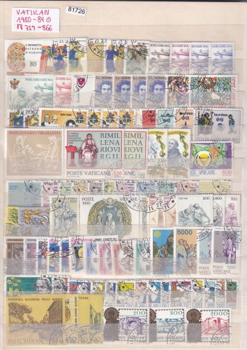 Vatikan 1980-84 Mi-Nr. 759-866 gestempelt