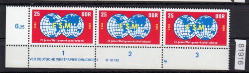 DDR 1970, Mich.-Nr.: 1578 ** DV FNr. 4   Druckvermerk