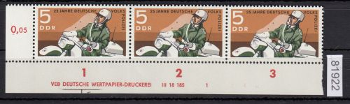 DDR 1970, Mich.-Nr.: 1579 ** DV FNr. 1   Eckrand  Druckvermerk