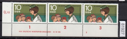 DDR 1970, Mich.-Nr.: 1580 ** DV FNr. 3   Eckrand  Druckvermerk