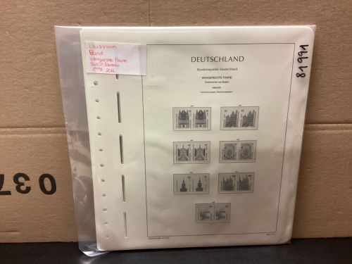 Leuchtturm BUND Vordrucke waagerechte Paare SWK Blumen 1998-2016 gebraucht