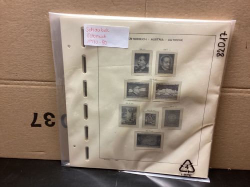 Schaubek Österreich 1970-80 Vordrucke mit Klemmtaschen gebraucht