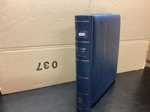 Leuchtturm Klemmbinder  Aufdruck   wattiert gebraucht Leer blau