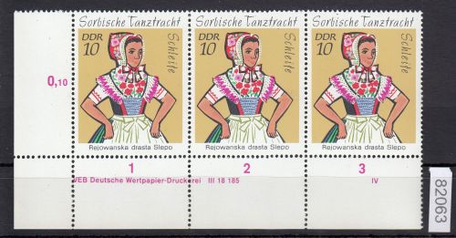 DDR 1971, Mich.-Nr.: 1668 ** DV FNr. IV   Eckrand  Druckvermerk