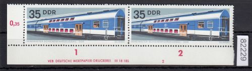 DDR 1973, Mich.-Nr.: 1848 ** DV FNr. 2   Eckrand  Druckvermerk