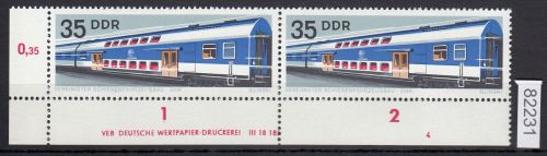 DDR 1973, Mich.-Nr.: 1848 ** DV FNr. 4   Eckrand  Druckvermerk