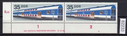 DDR 1973, Mich.-Nr.: 1848 ** DV FNr. 4   Eckrand  Druckvermerk