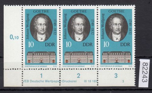 DDR 1973, Mich.-Nr.: 1856 ** DV FNr. 3   Eckrand  Druckvermerk