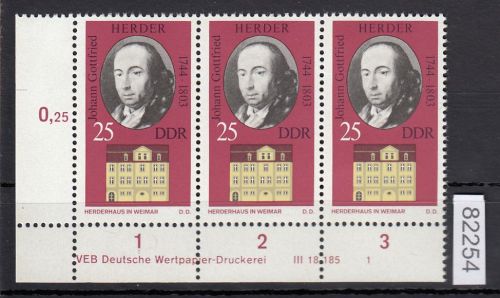 DDR 1973, Mich.-Nr.: 1859 ** DV FNr. 1   Eckrand  Druckvermerk