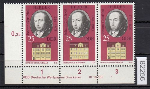 DDR 1973, Mich.-Nr.: 1859 ** DV FNr. 1   Eckrand  Druckvermerk