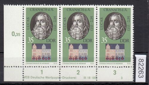 DDR 1973, Mich.-Nr.: 1860 ** DV FNr. 3   Eckrand  Druckvermerk