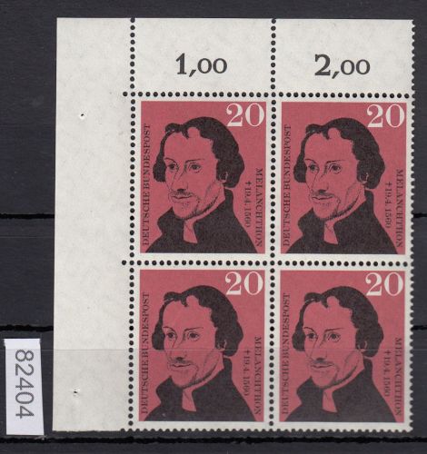 Bund 1960, Mich.-Nr.: 328 ** Eckrand 4er-Block