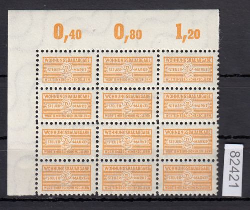 Alliierte Franz. Zone Württemberg Mi. Nr. Z 3  **