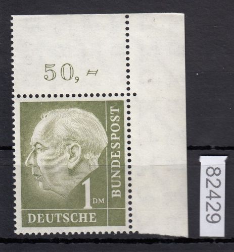 Bund 1954, Mich.-Nr.: 194 w **  Eckrand glattes gummi   Zähnung Bb?