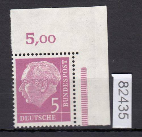 Bund 1954, Mich.-Nr.: 179 w **  Eckrand   glattes gummi