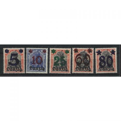 Danzig 1920 Mi. Nr. 16-20 *