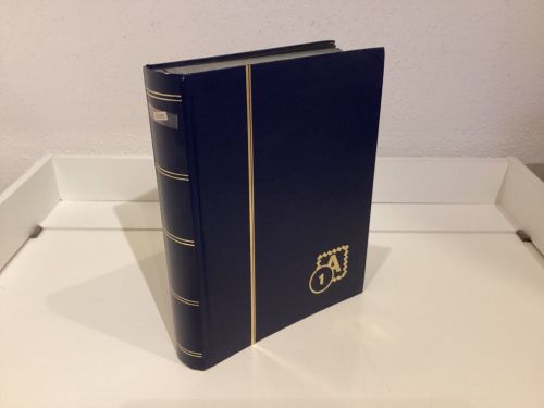 Briefmarkenalbum Einsteckalben DIN A4 64 Seiten schwarz   gebraucht