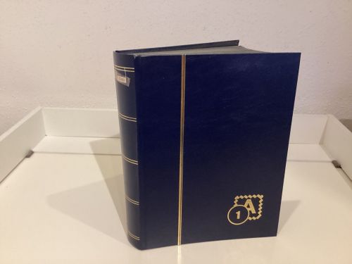 Briefmarkenalbum Einsteckalben DIN A4 64 Seiten schwarz   gebraucht