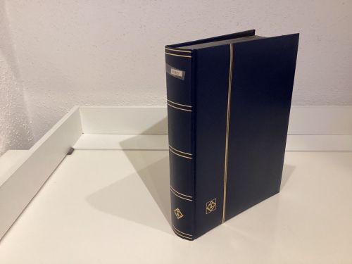 Briefmarkenalbum Einsteckalben DIN A4 64 Seiten schwarz   gebraucht