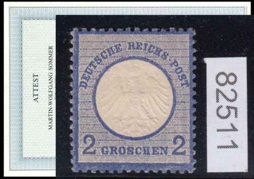 DR 1872, Mich.-Nr.:  5 *  geprüft  Attest