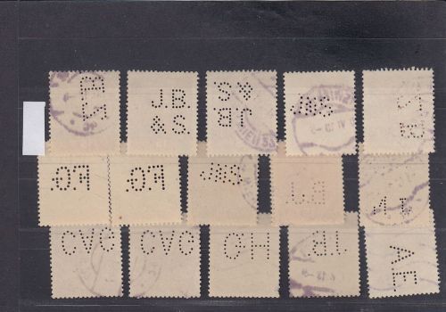 Österreich, Firmenlochungen, Perfins