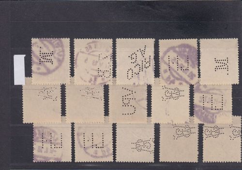 Österreich, Firmenlochungen, Perfins