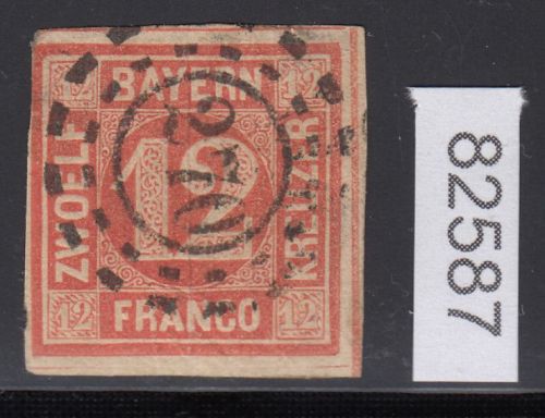 AD Bayern 1850, Mich.-Nr.: 6 gestempelt   mängel