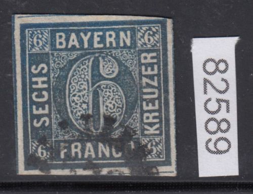 AD Bayern 1862, Mich.-Nr.: 10 b gestempelt