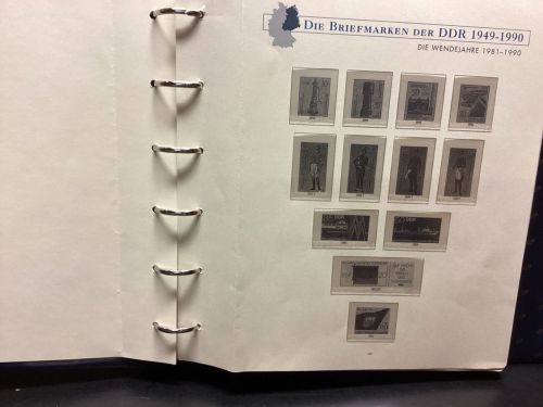 Borek DDR 1981-90  Falzlos Vordruckalben mit Taschen Komplett